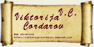 Viktorija Čordarov vizit kartica
